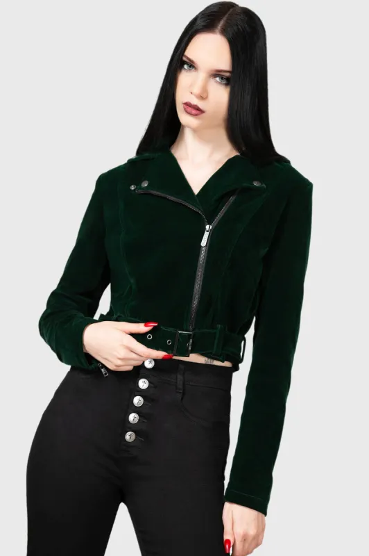 Emerald Goddess Biker Jacket sold by Killstar