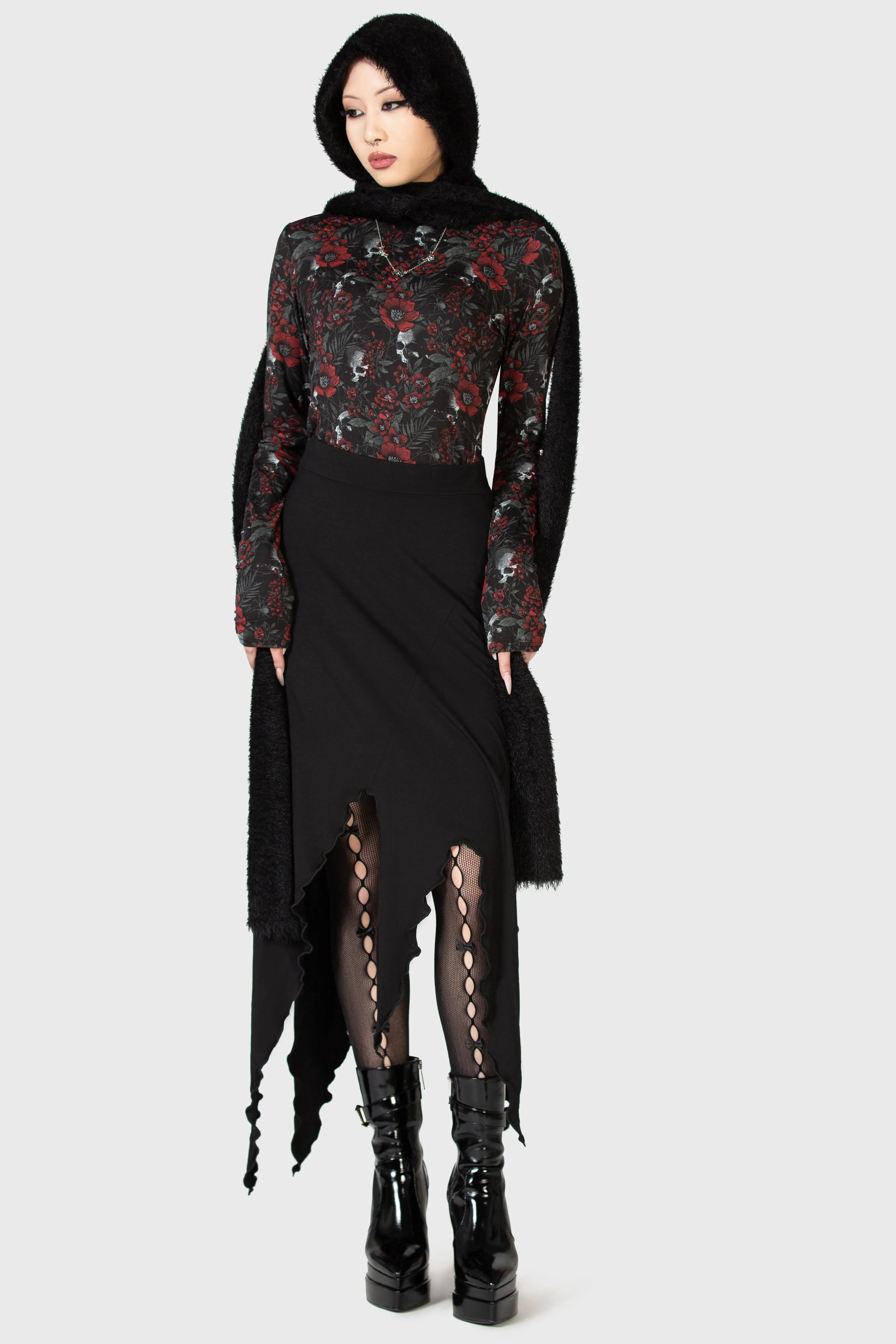 Pitiful Petals Long Sleeve Top sold by Killstar product image thumbnail 2