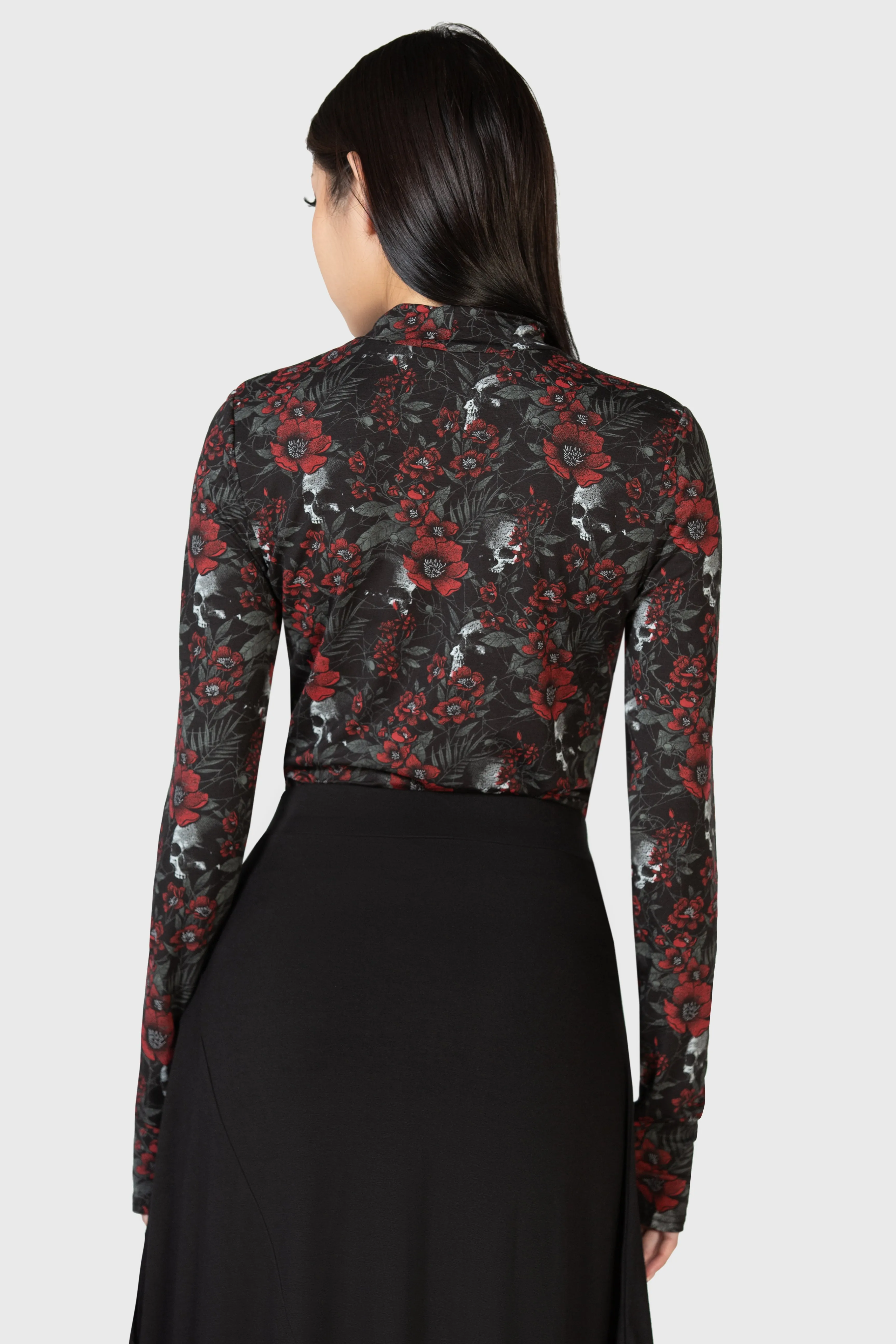 Pitiful Petals Long Sleeve Top sold by Killstar product image thumbnail 5