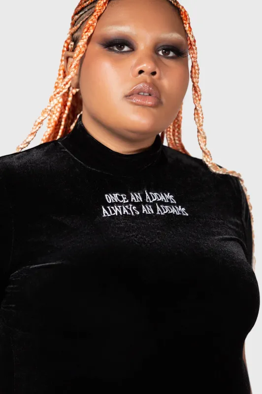 Allergic To Colour Velvet Top [PLUS] sold by Killstar