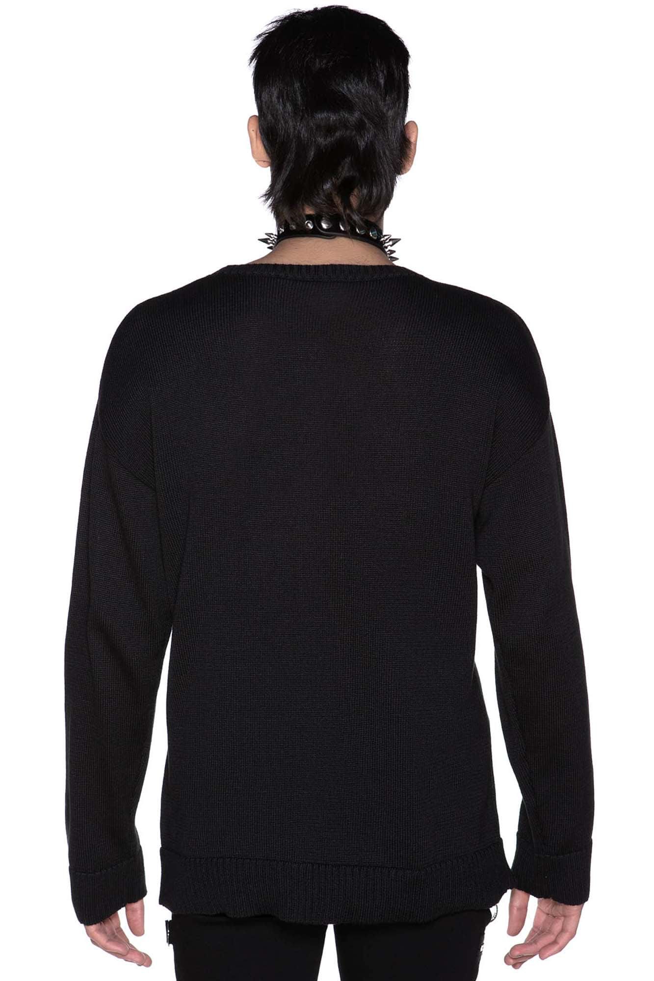 College Goth Knit Sweater Resurrect sold by Killstar product image thumbnail 4