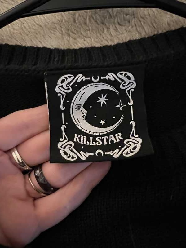 College Goth Knit Sweater Resurrect sold by Killstar product image thumbnail 8