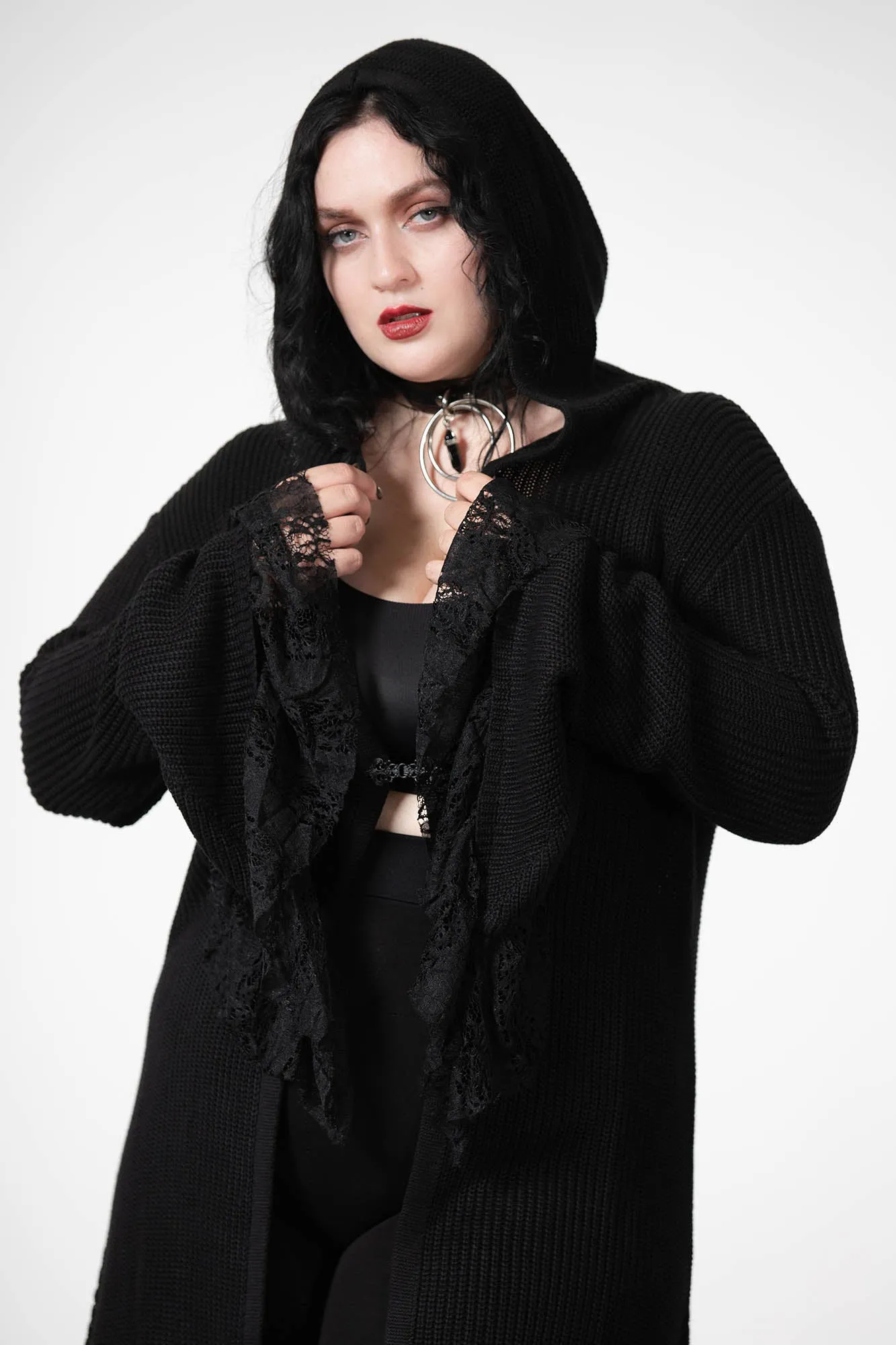 Wild Craft Knit Longline-Cardigan sold by Killstar product image thumbnail 3