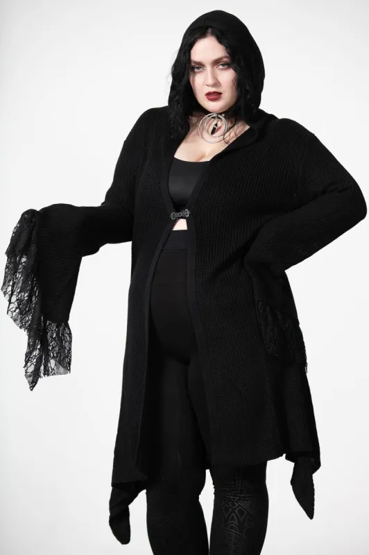 Wild Craft Knit Longline-Cardigan sold by Killstar