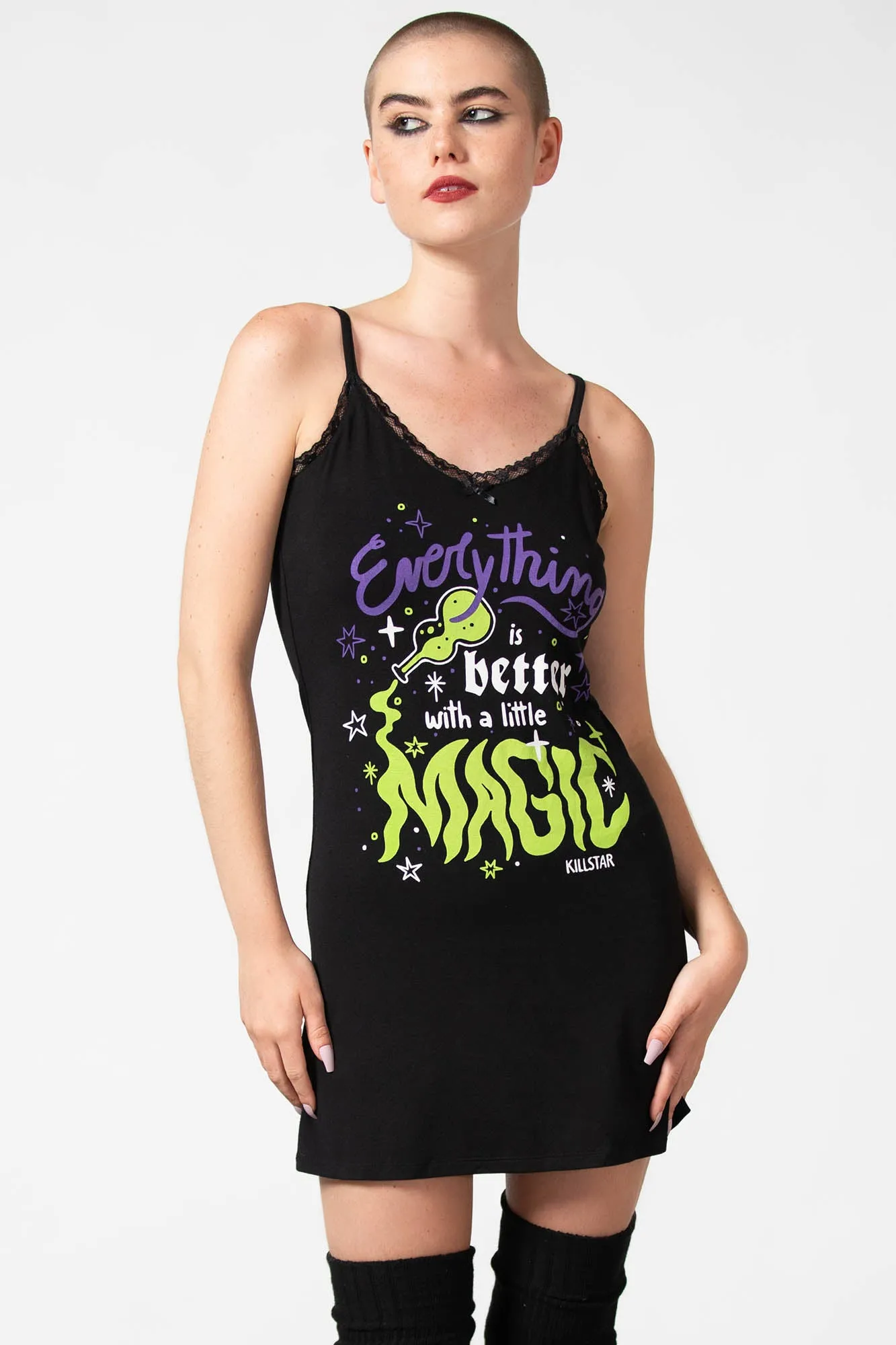 Magic Night Cami Dress sold by Killstar