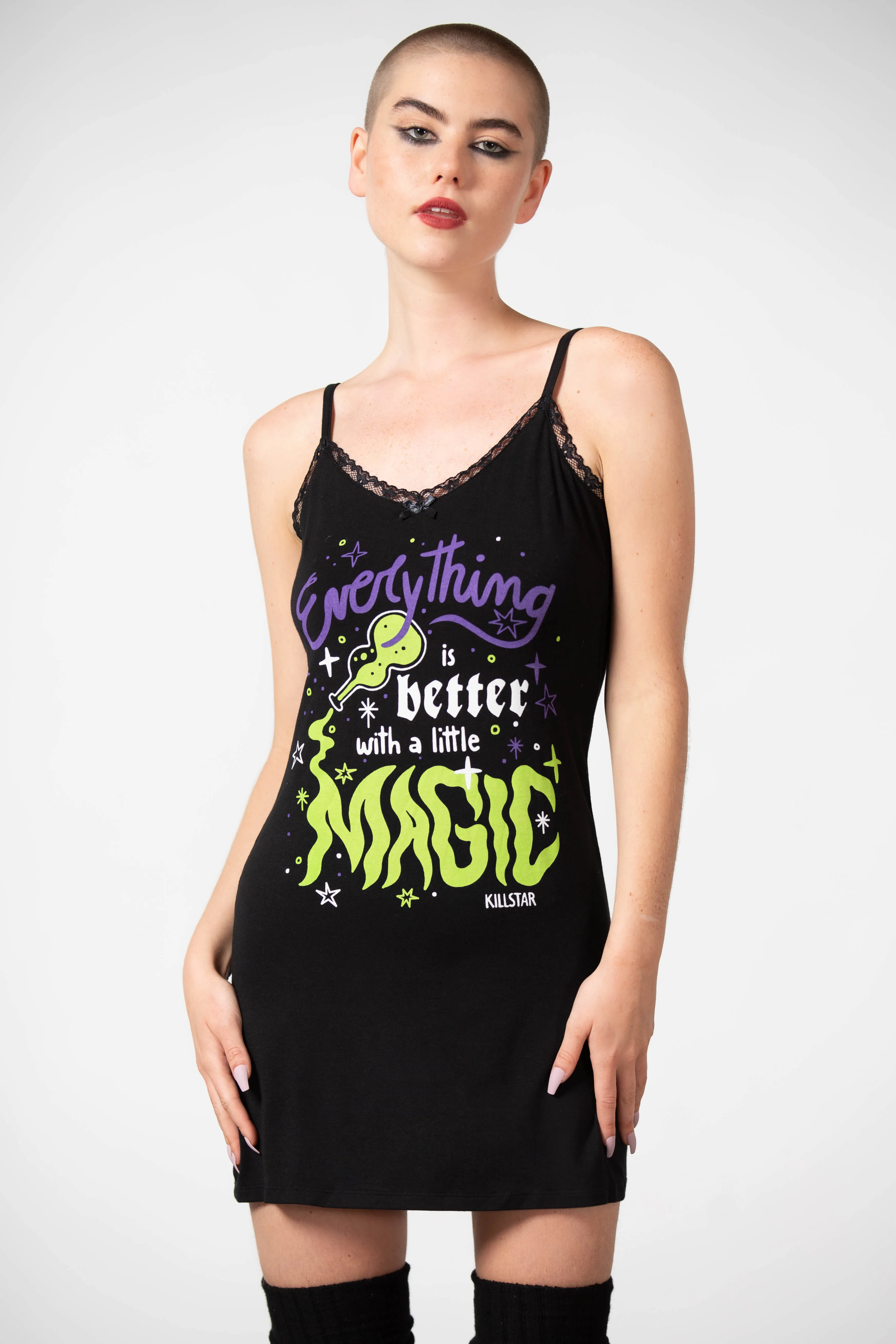 Magic Night Cami Dress sold by Killstar product image thumbnail 3