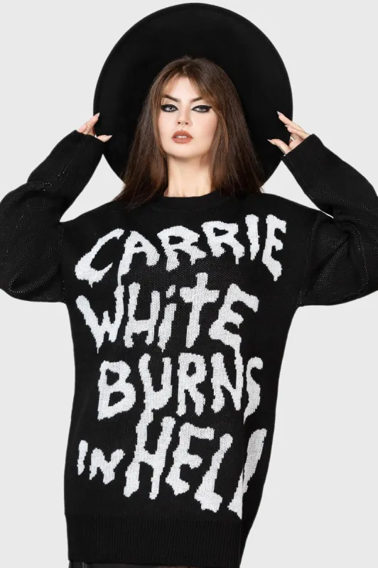 Carrie Sweater sold by Killstar