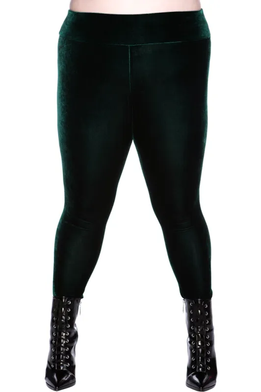 Hematite Leggings [EMERALD] [PLUS] Resurrect sold by Killstar