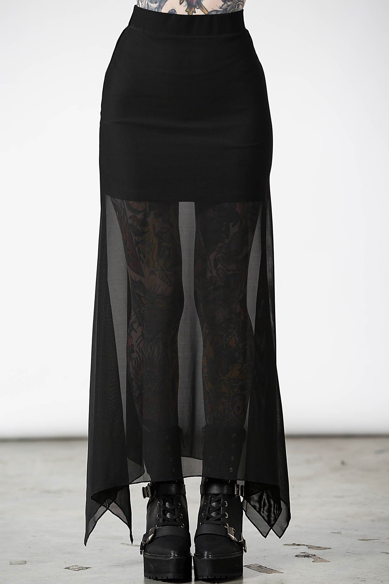 Death Star Maxi Skirt Resurrect sold by Killstar product image thumbnail 3