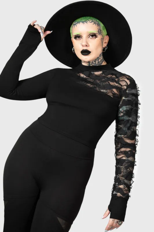 Willa Long Sleeve Top sold by Killstar