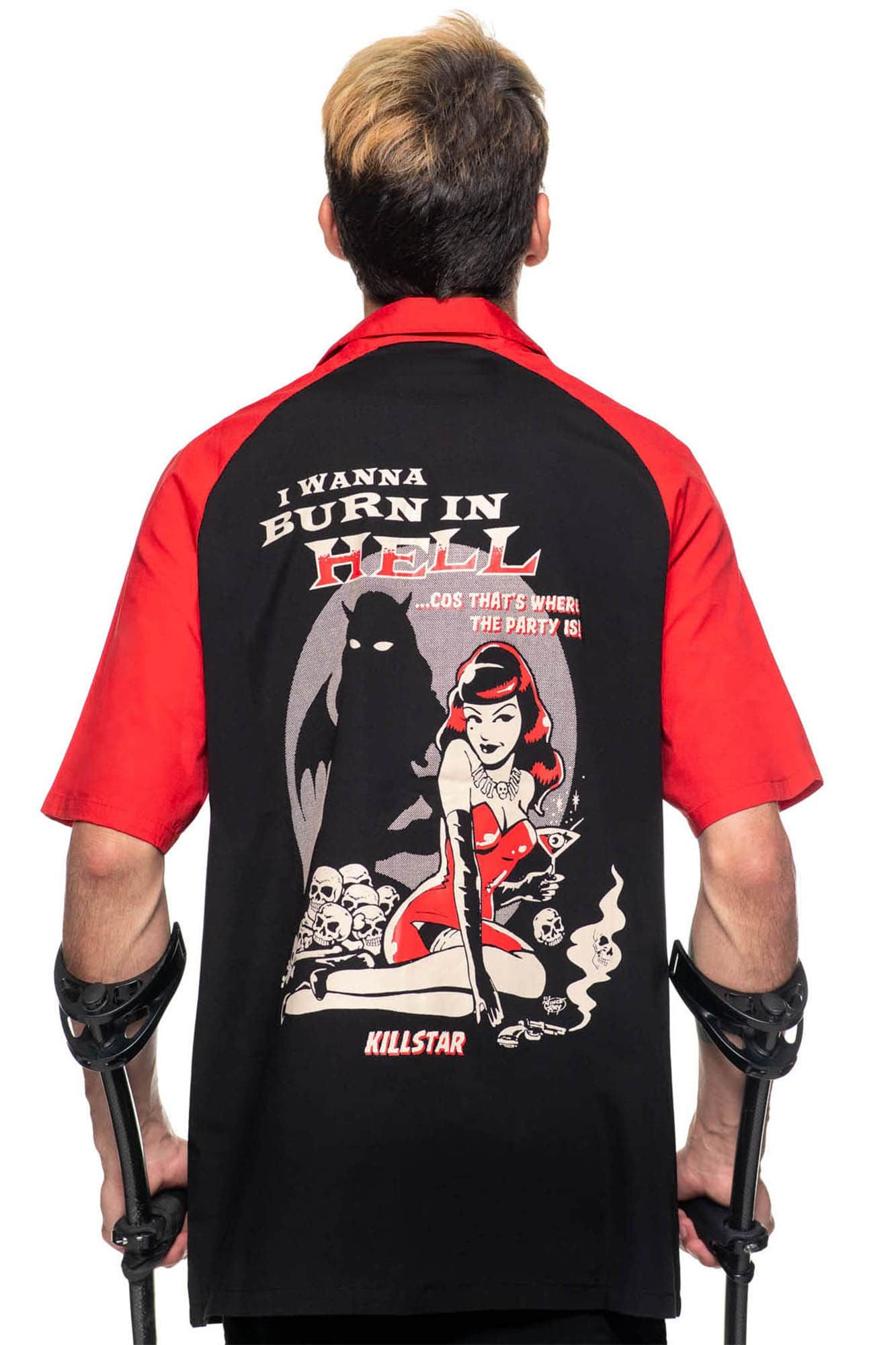 She Devil Bowling Shirt sold by Killstar product image thumbnail 3