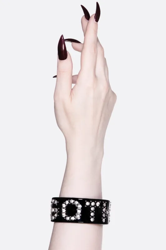 Goth Crystal Cuff sold by Killstar