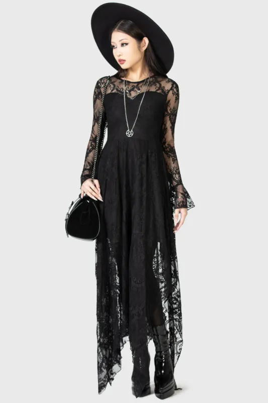 Shadow Figure Maxi Dress sold by Killstar