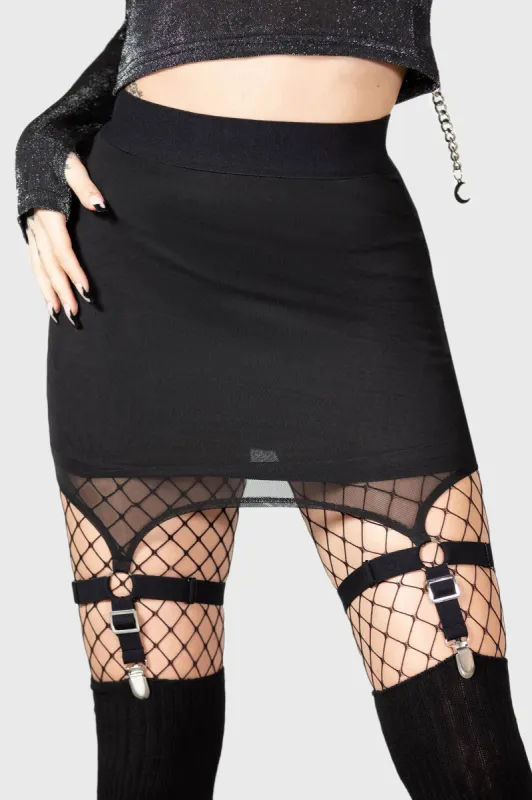 Cassandra Mini Skirt sold by Killstar
