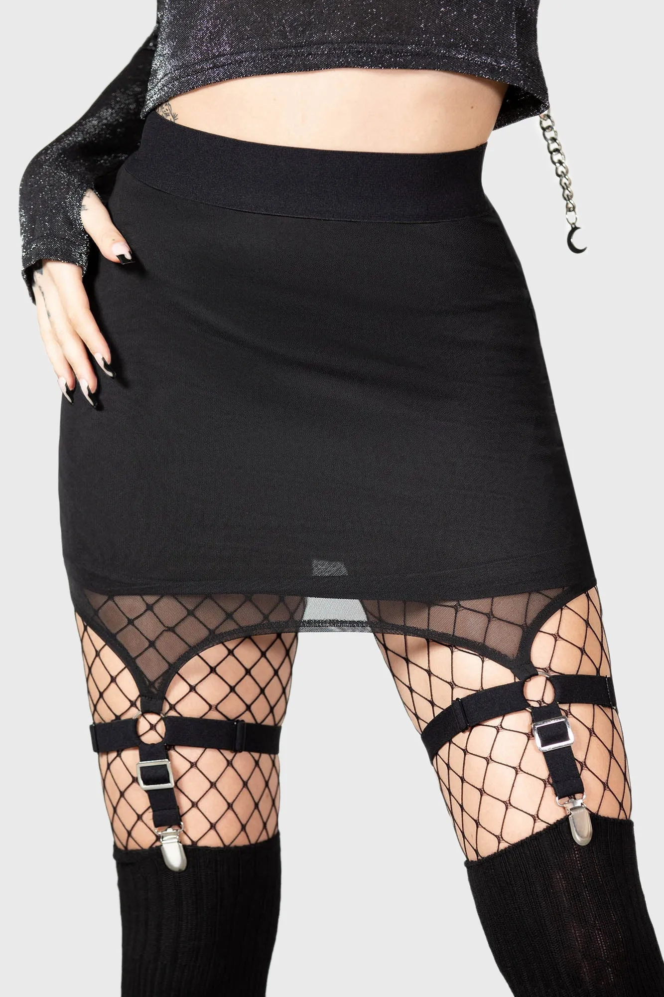 Cassandra Mini Skirt sold by Killstar