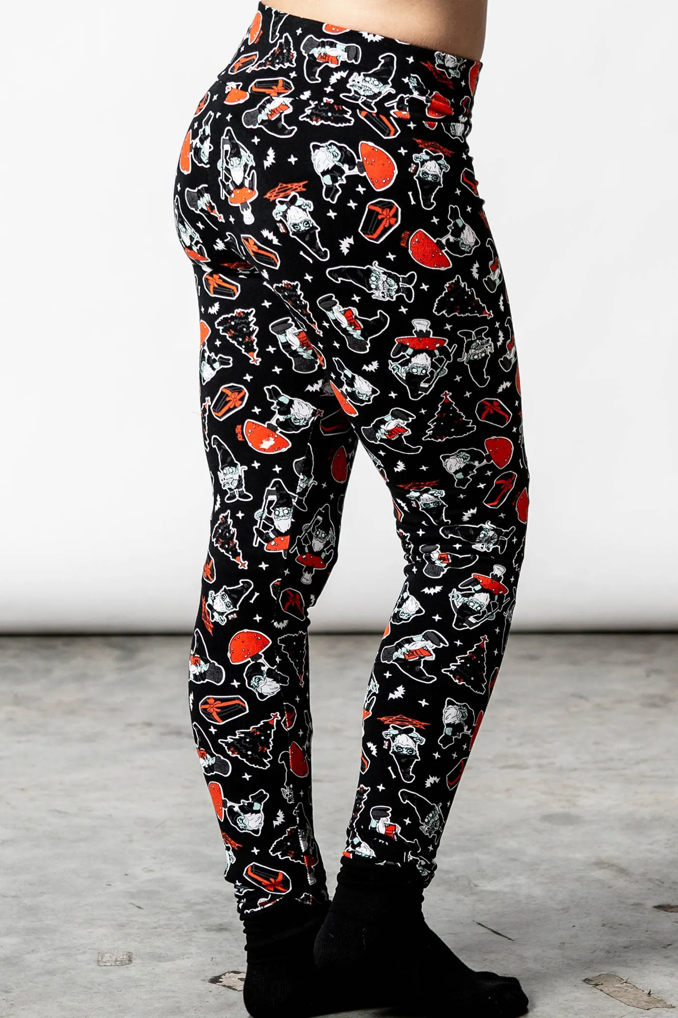Gnomies Lounge Leggings sold by Killstar product image thumbnail 3
