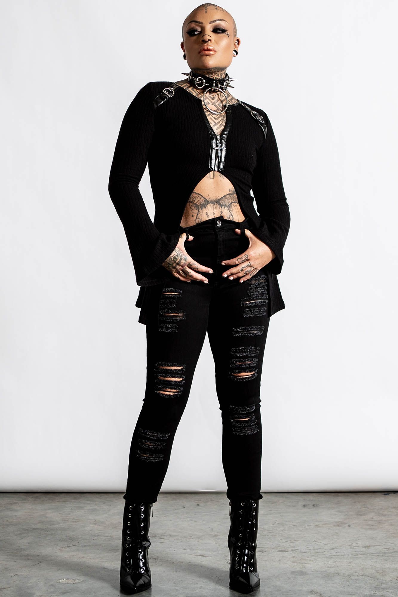 Scorpia Long Sleeve Top sold by Killstar product image thumbnail 3