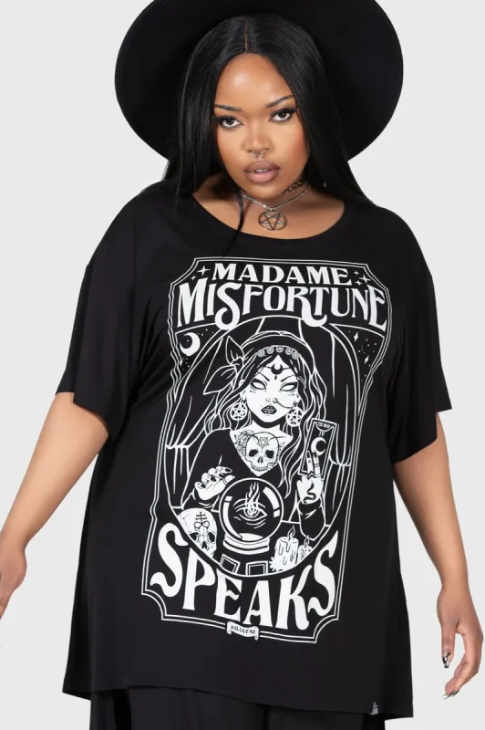 Madame Misfortune Relaxed Top [PLUS] sold by Killstar