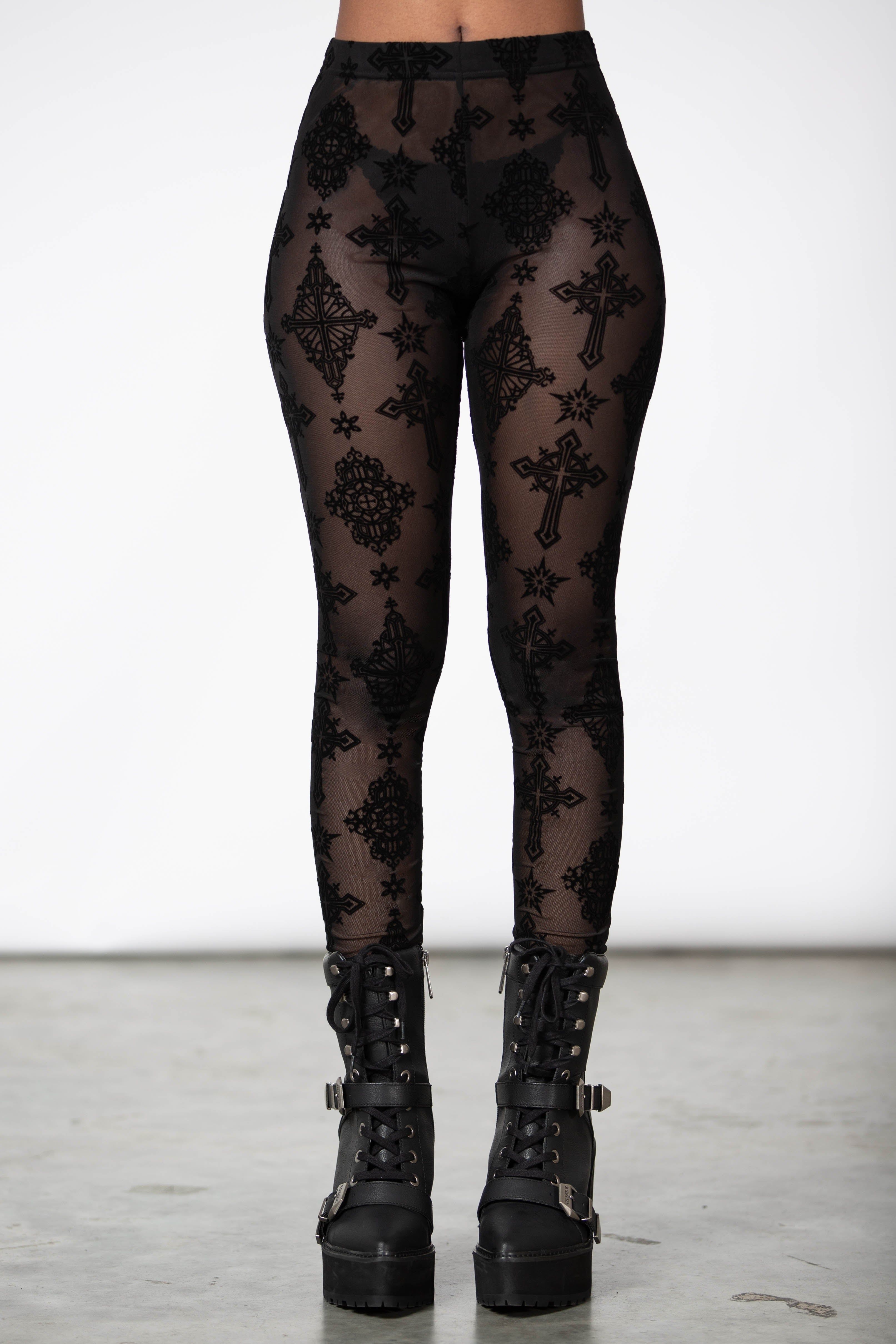 Tayana Mesh Leggings sold by Killstar