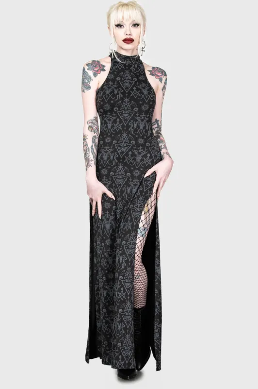 Over-Queen Maxi Dress sold by Killstar