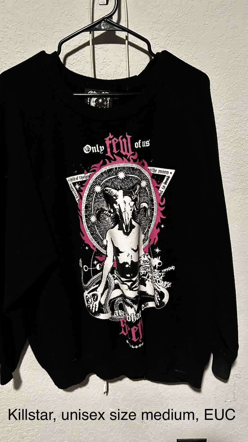 Meditate Batwing Knit Sweater Resurrect sold by Killstar product image thumbnail 5