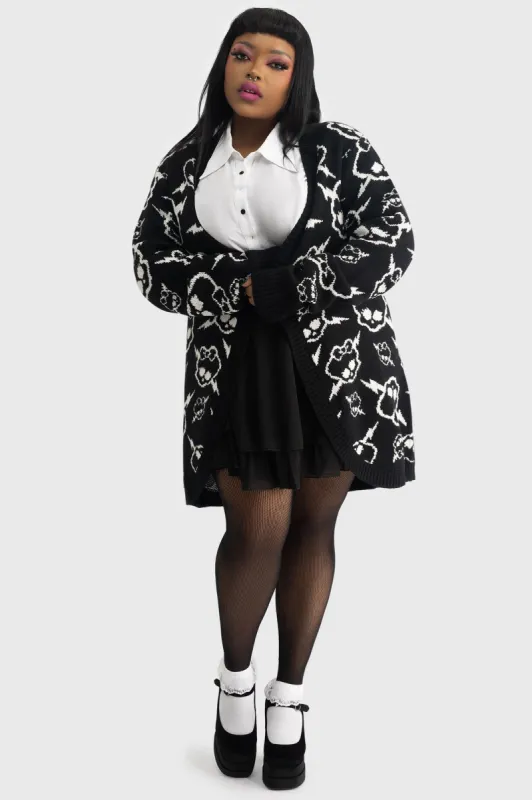 Voltageous Cardigan [PLUS] sold by Killstar