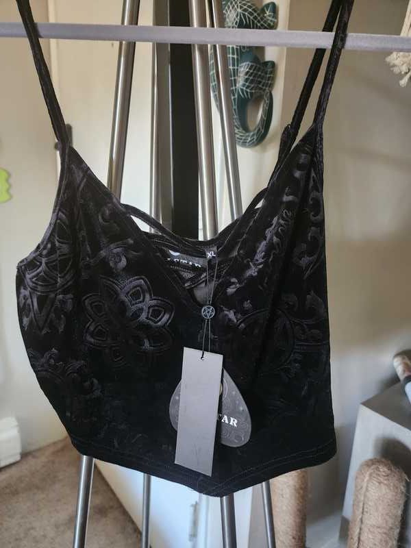 Blasphemia Strappy Top Resurrect sold by Killstar product image thumbnail 7