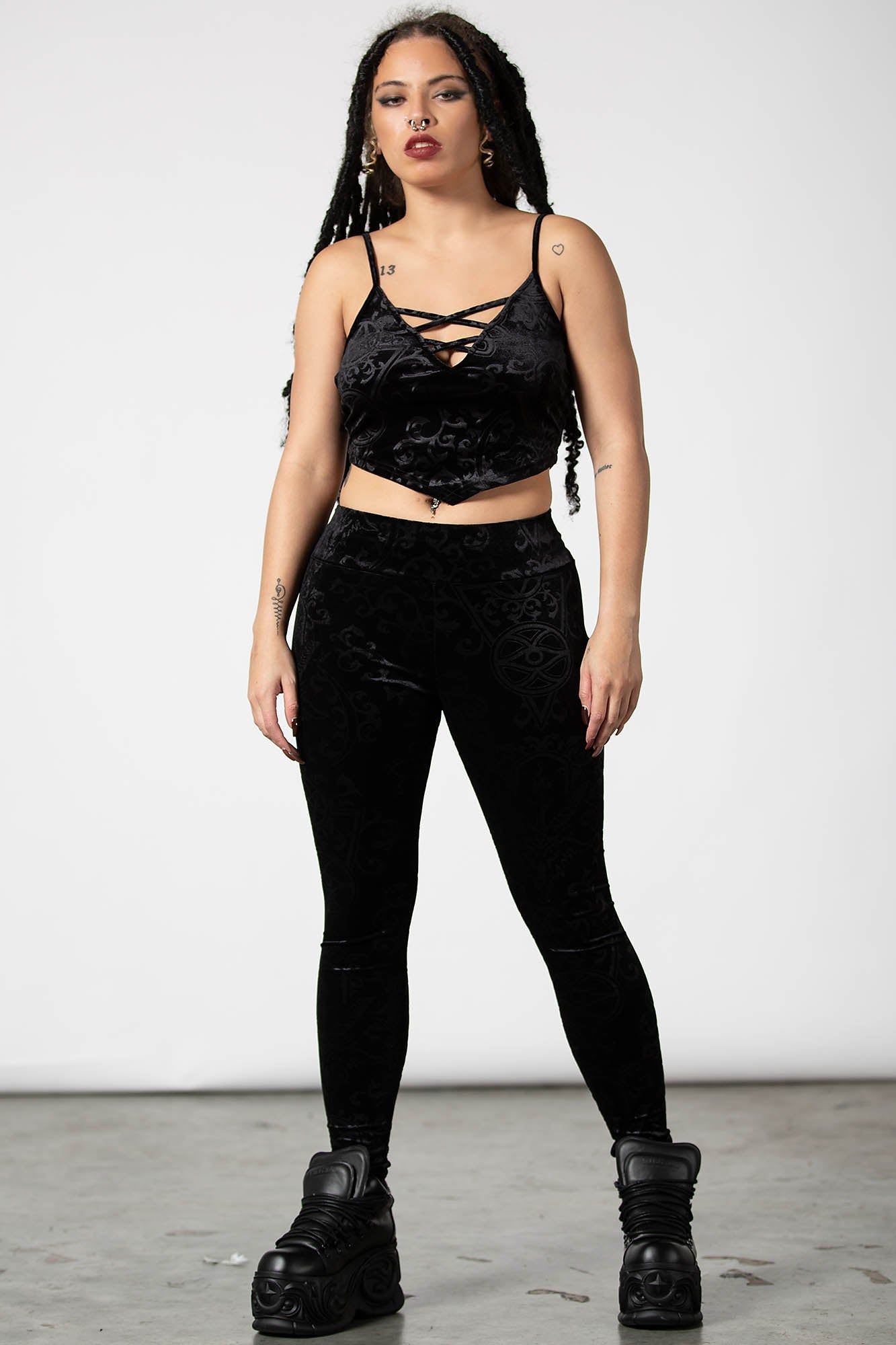 Blasphemia Strappy Top Resurrect sold by Killstar product image thumbnail 2