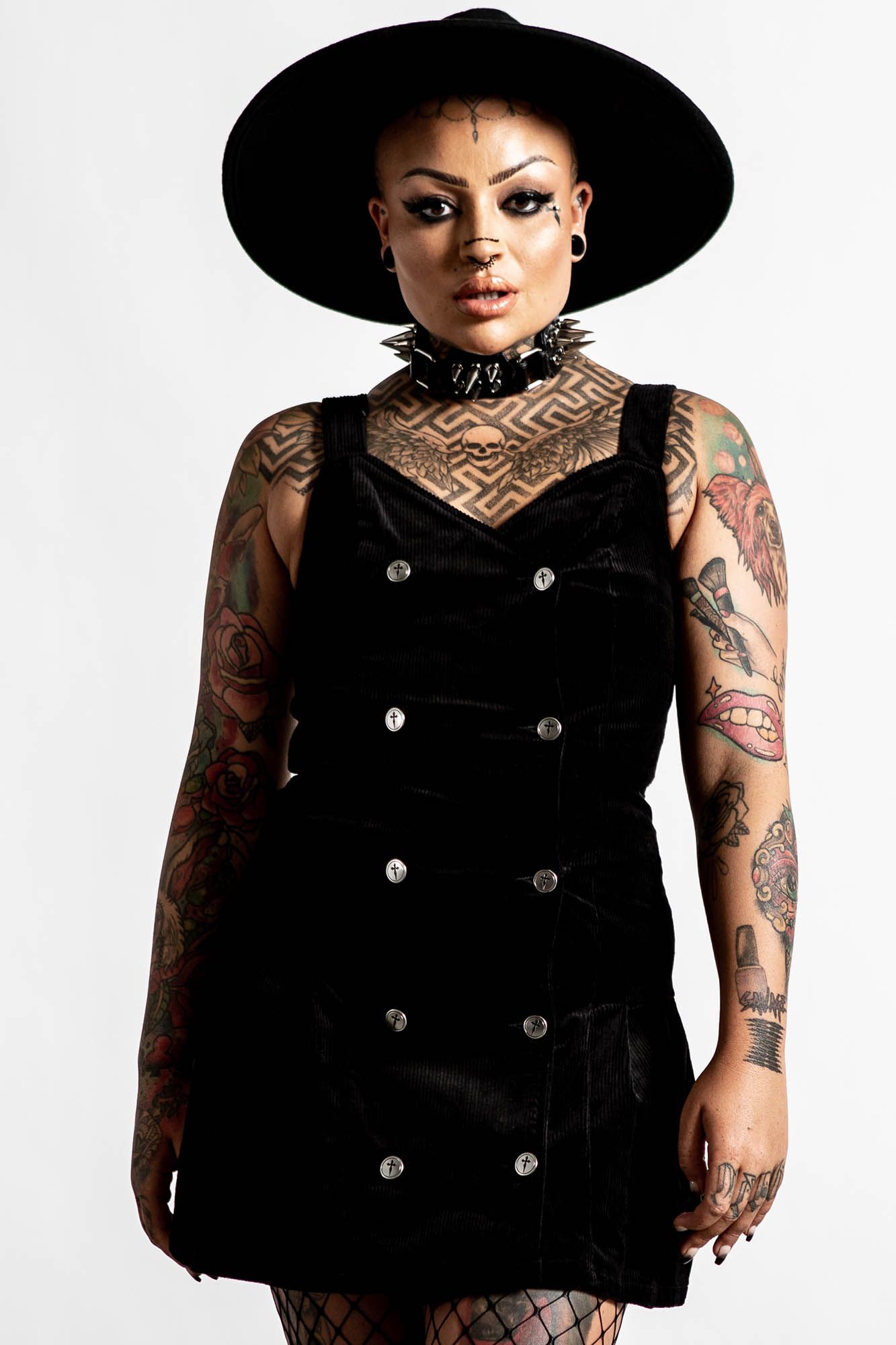 Griselda Corduroy Dress Resurrect sold by Killstar product image thumbnail 2