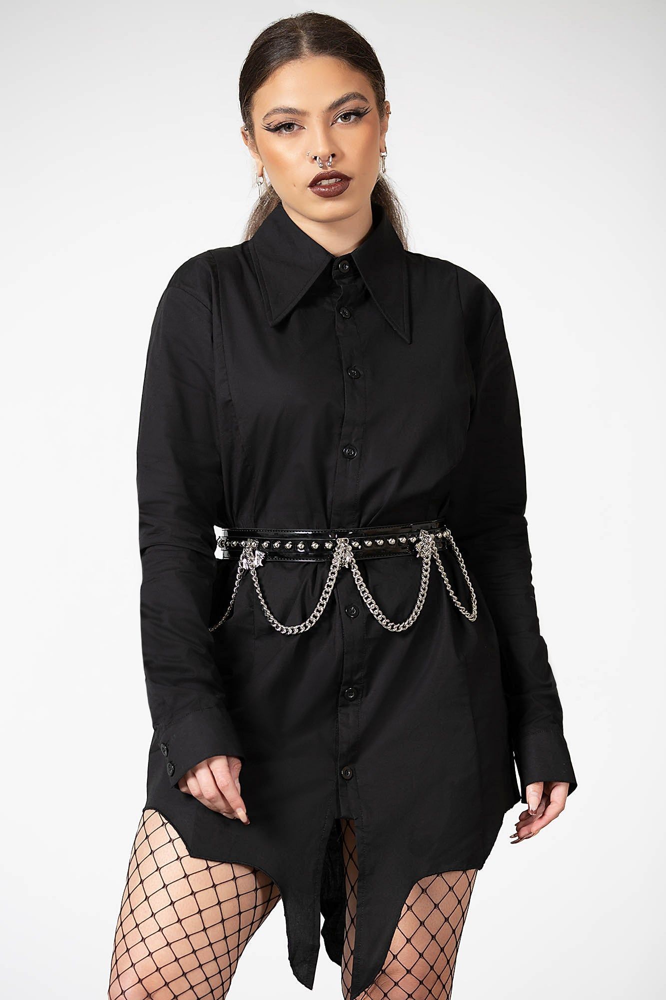 Blood Kin Longline Shirt Resurrect sold by Killstar