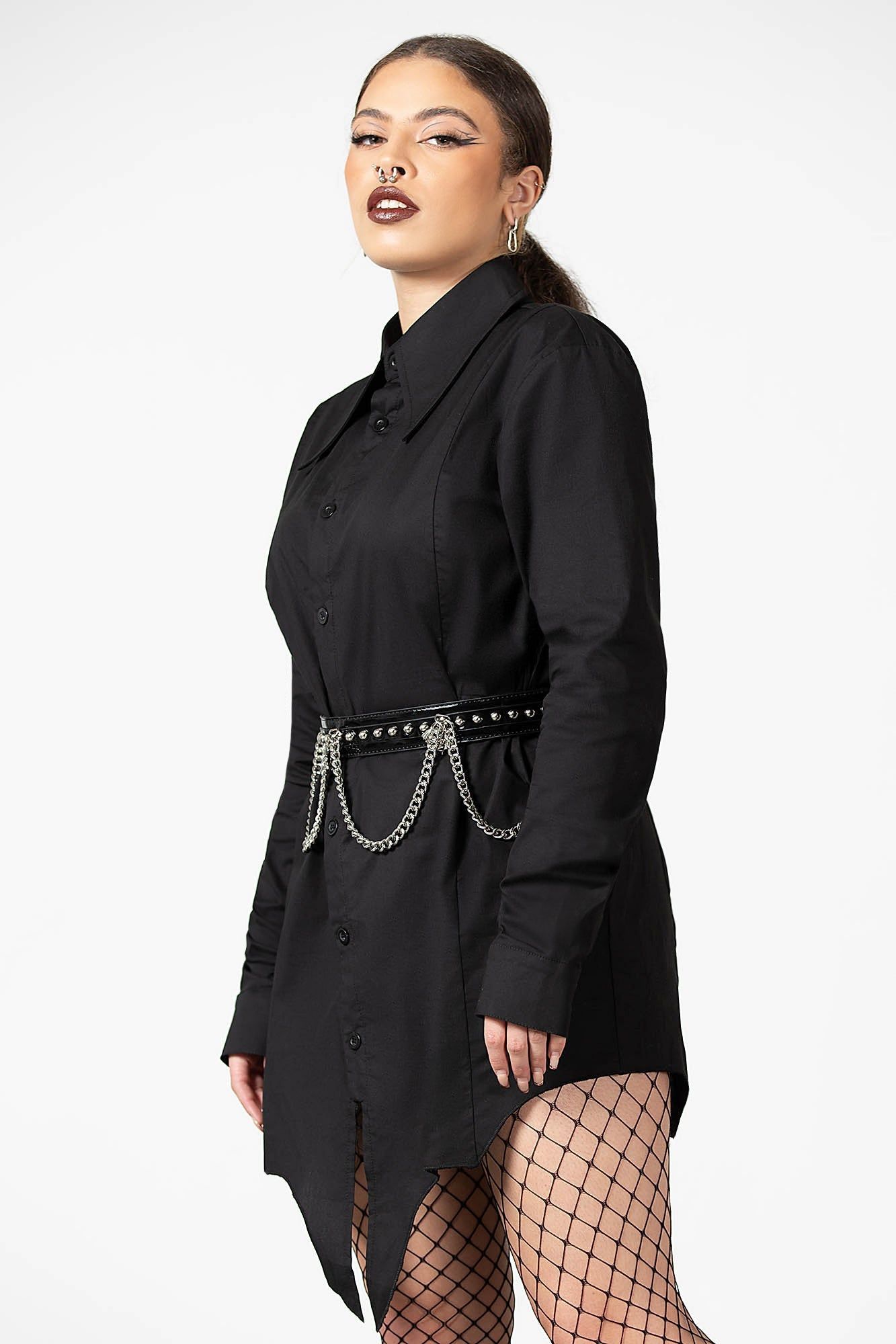Blood Kin Longline Shirt Resurrect sold by Killstar product image thumbnail 3
