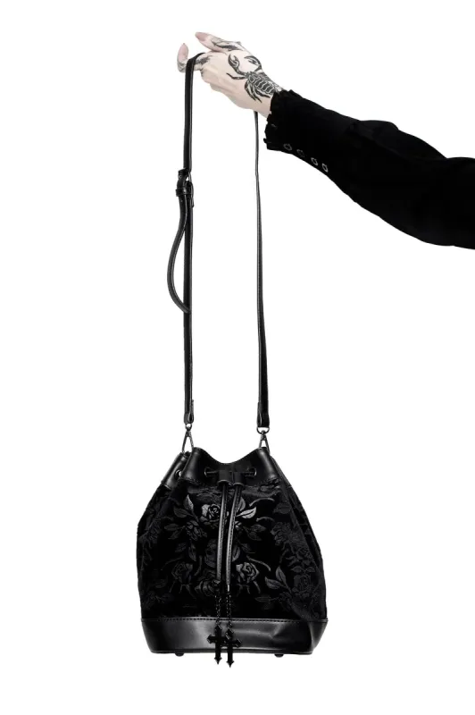 At Nightfall Velvet Handbag [B] Resurrect sold by Killstar