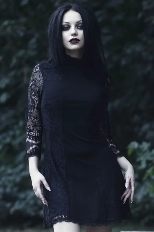 Crossed Over Lace Dress Resurrect made by Killstar