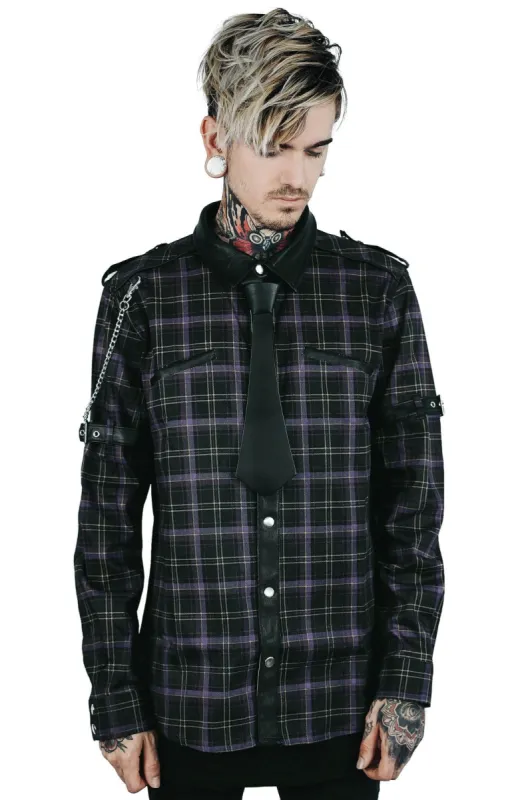 Lux Button-Up Shirt [TARTAN] Resurrect sold by Killstar