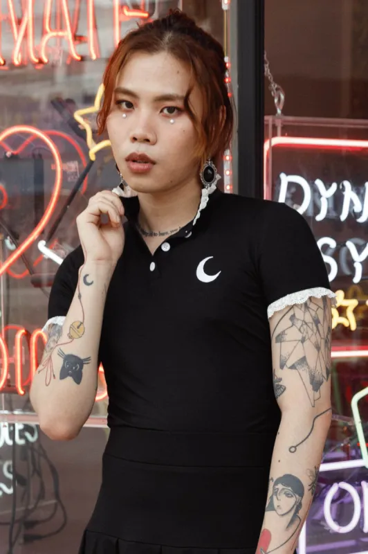 Fallen Angels Crop Top - Resurrect sold by Killstar