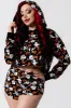 Haunted Pumpkin Cropped Hoodie sold by Killstar