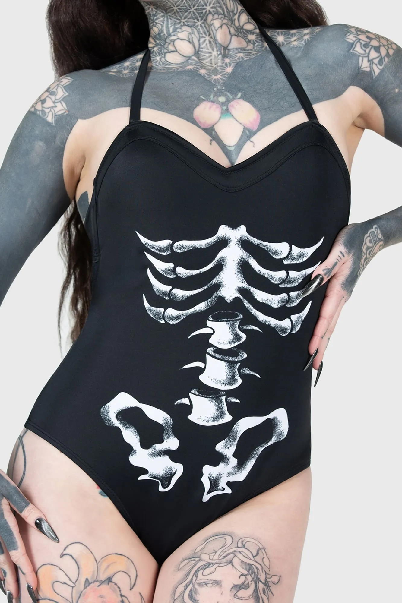 Show Your Bones Swimsuit sold by Killstar product image thumbnail 2