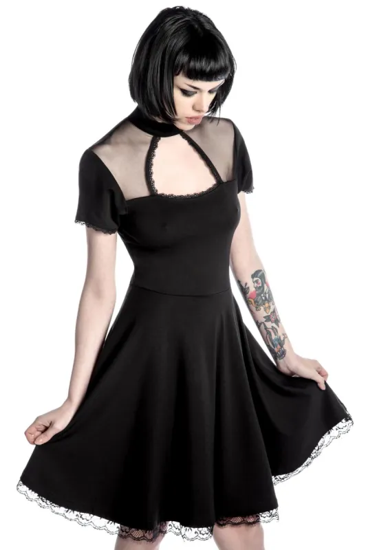 Draculana Skater Dress [B] sold by Killstar