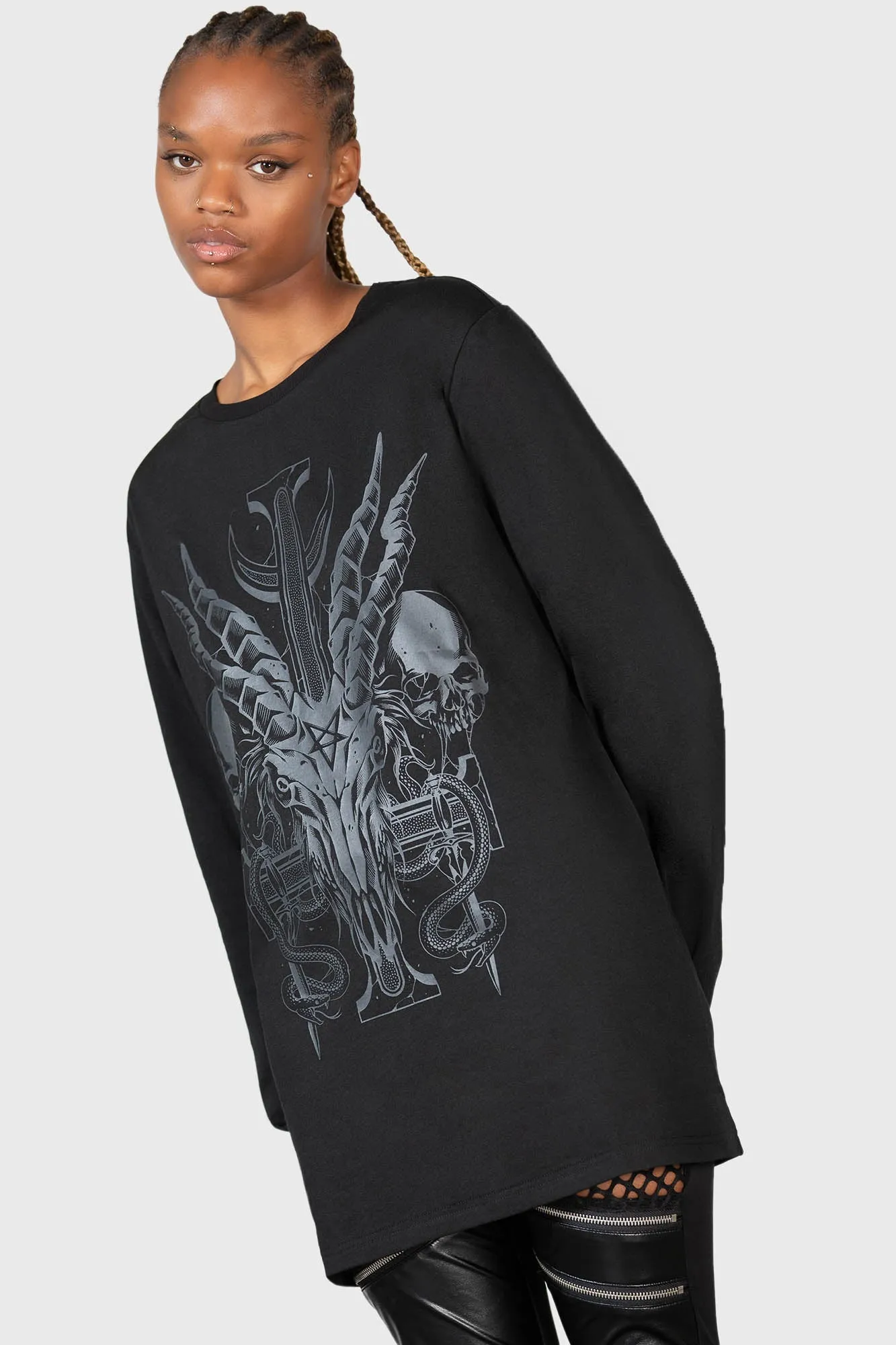 Infernal Ashes Long Sleeve Top sold by Killstar