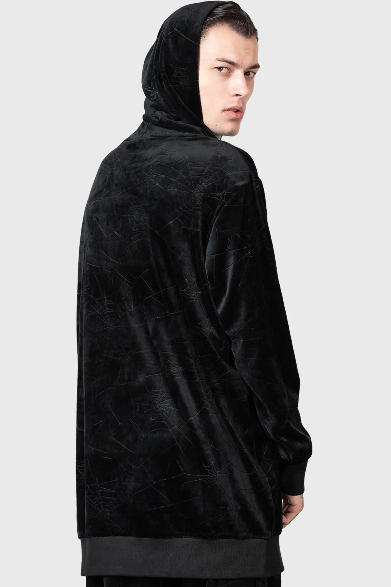 Webmare Longline Hoodie sold by Killstar product image thumbnail 4