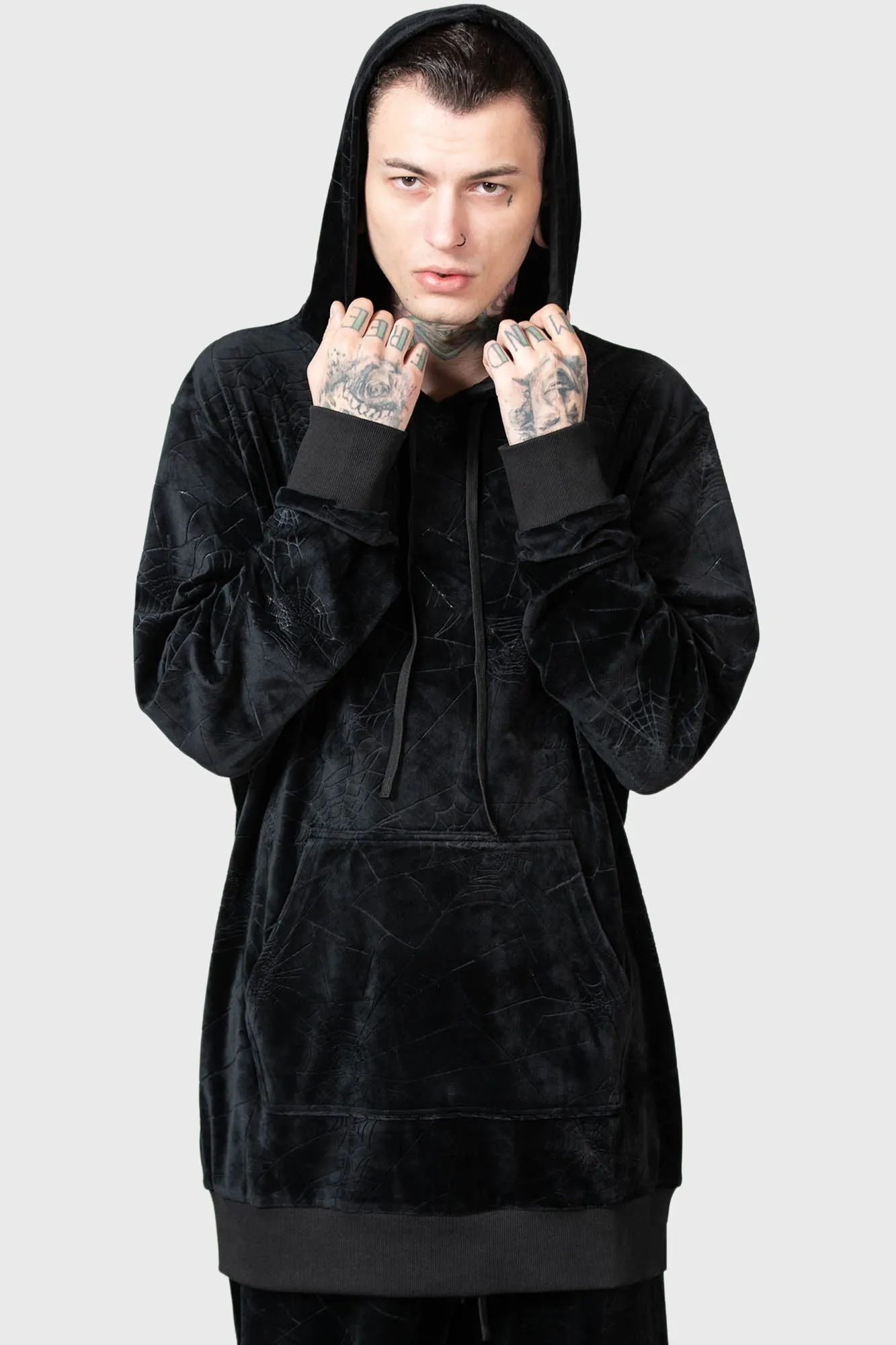 Webmare Longline Hoodie sold by Killstar product image thumbnail 2