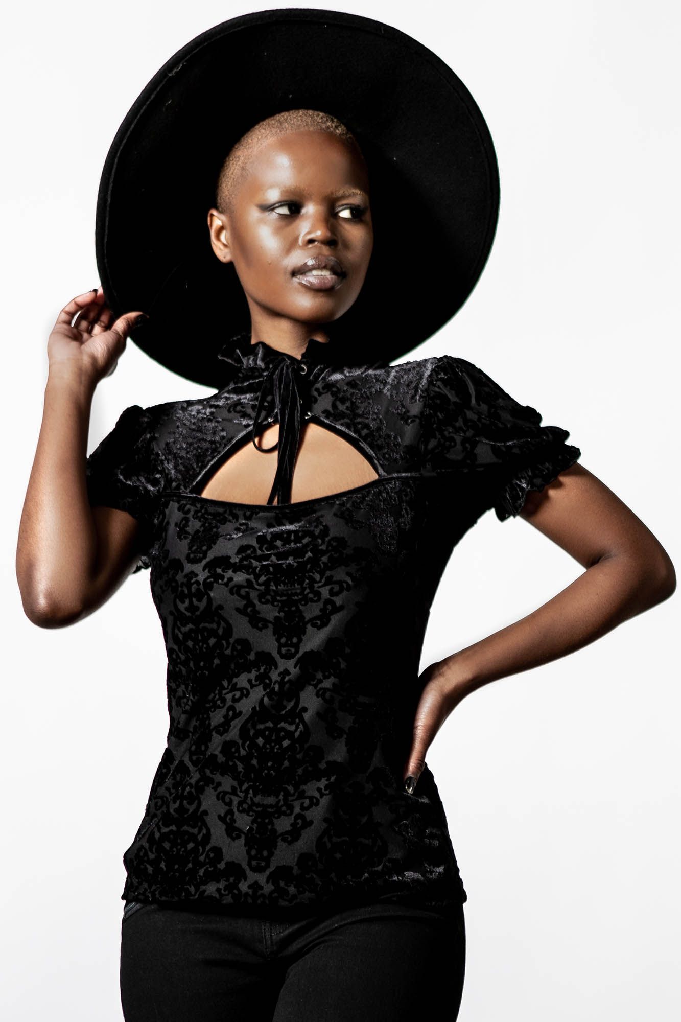 Dolores Keyhole Top Resurrect sold by Killstar