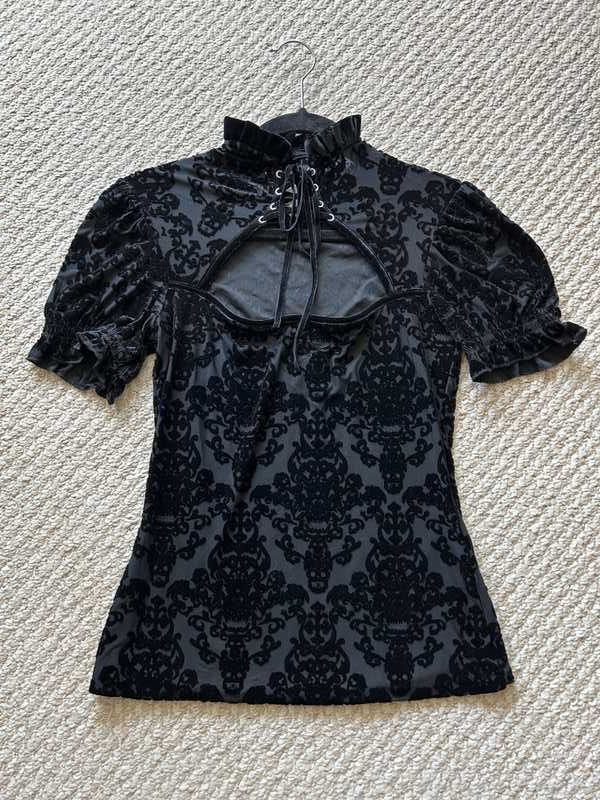 Dolores Keyhole Top Resurrect sold by Killstar product image thumbnail 4