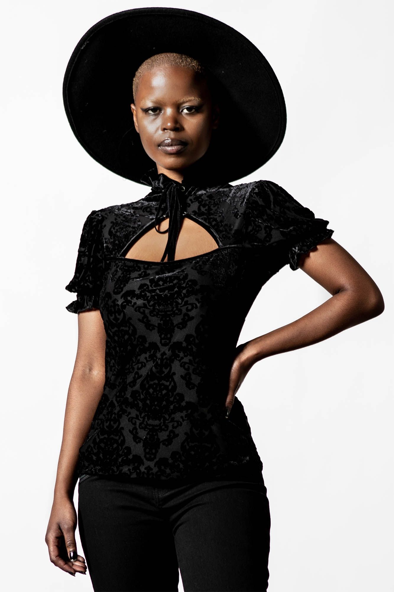 Dolores Keyhole Top Resurrect sold by Killstar product image thumbnail 2