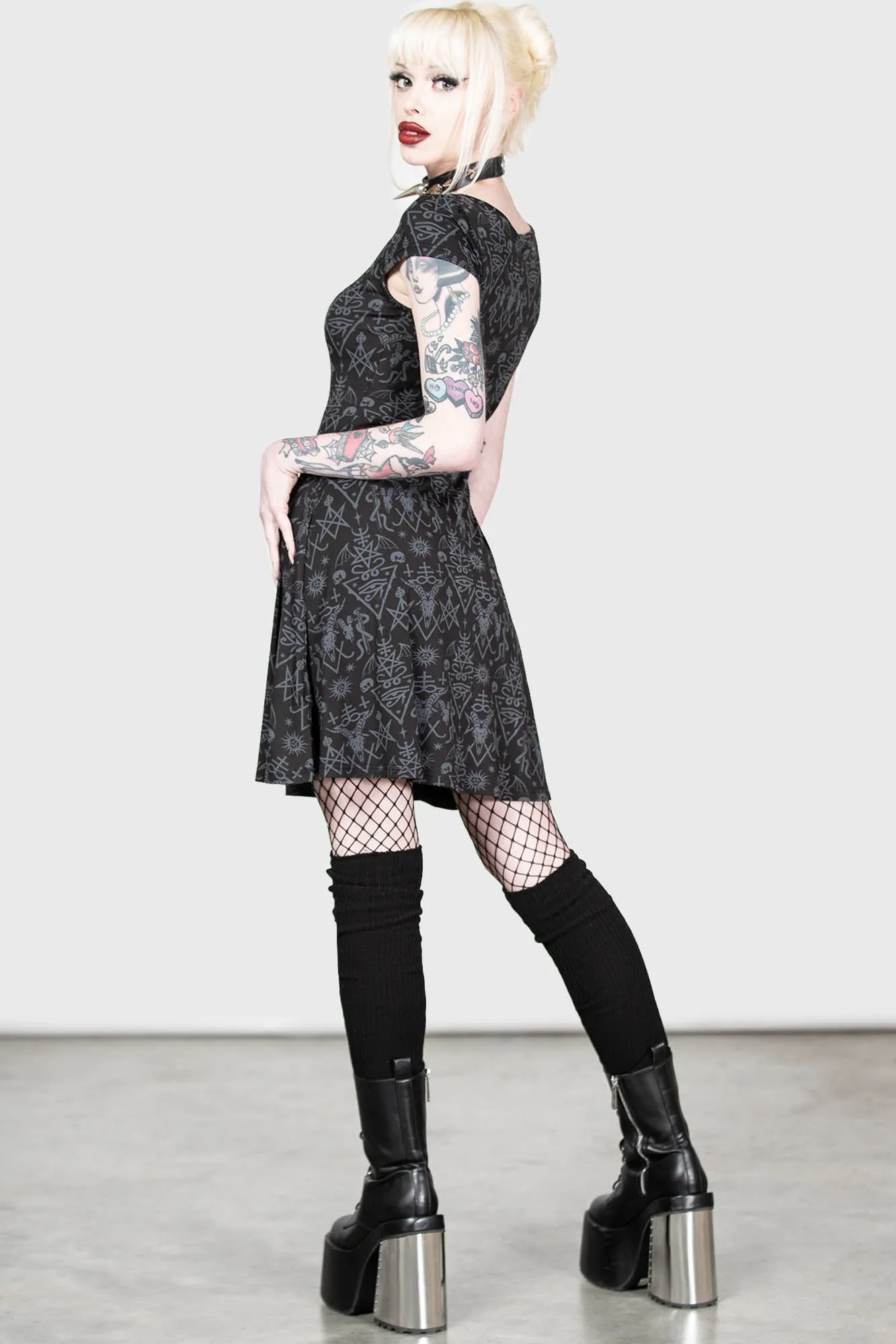 Maiden's Spirit Skater Dress sold by Killstar product image thumbnail 4