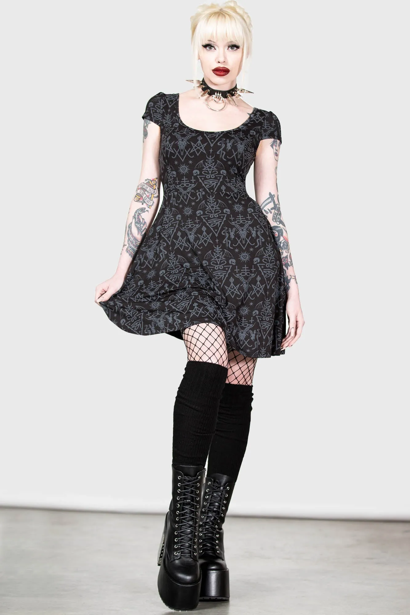Maiden's Spirit Skater Dress sold by Killstar