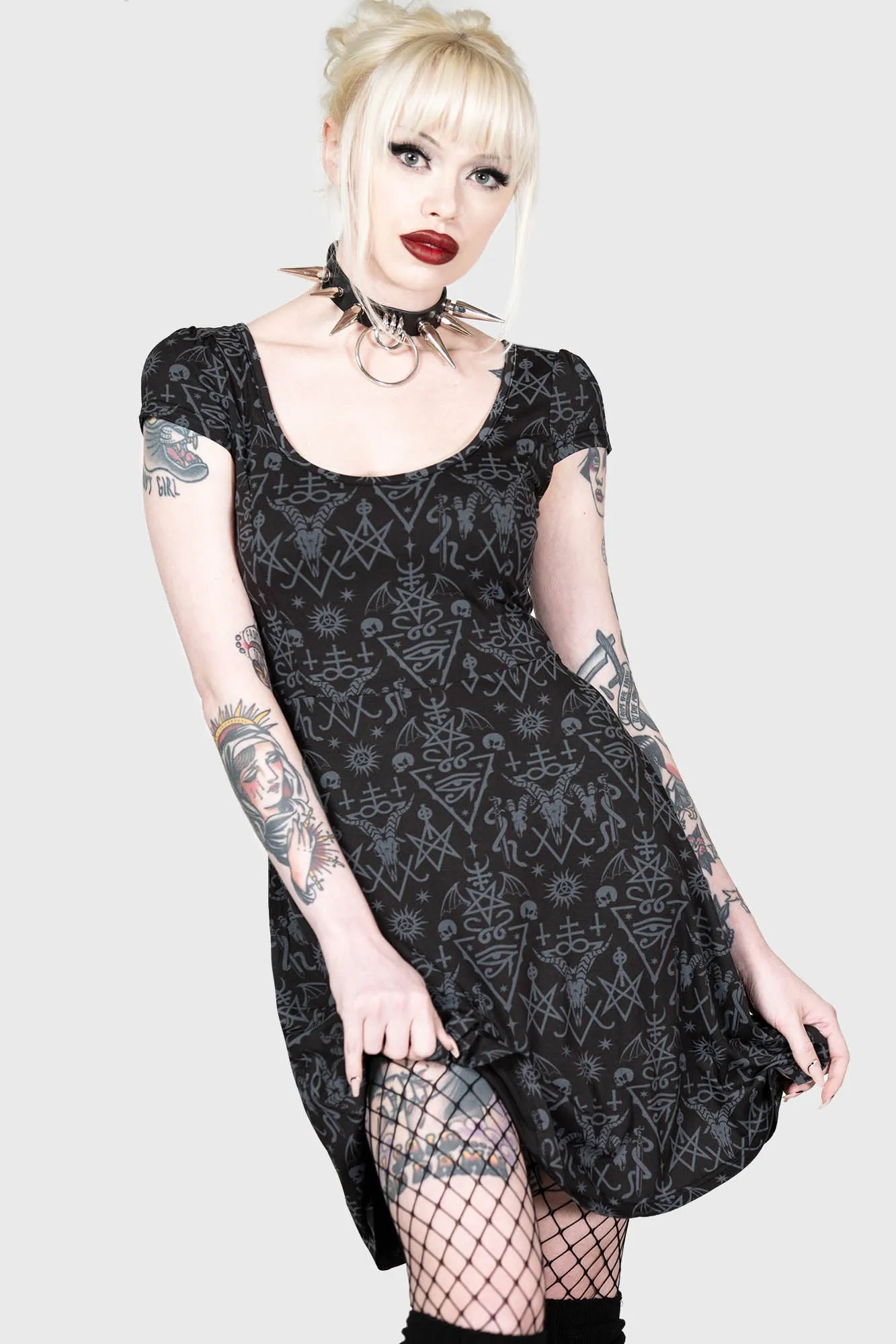 Maiden's Spirit Skater Dress sold by Killstar product image thumbnail 2