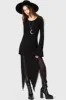The Grimmer The Better Midi Skirt sold by Killstar