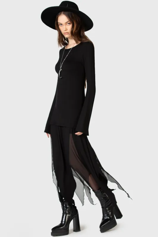 The Grimmer The Better Midi Skirt sold by Killstar