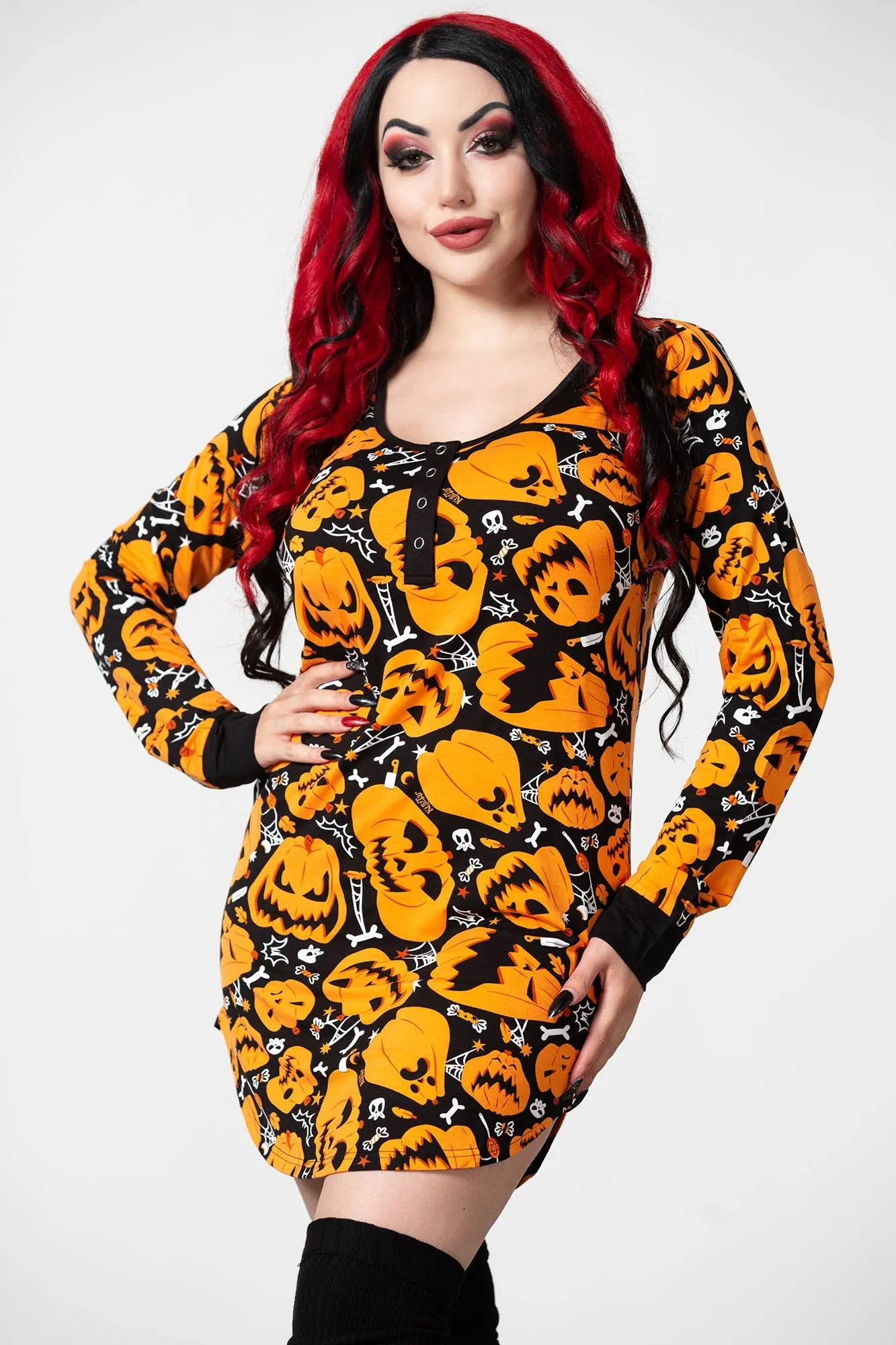 Night Harvest Henley Dress sold by Killstar